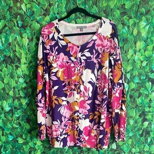 Jessica London - Floral Multicolor Cardigan(curvy size)